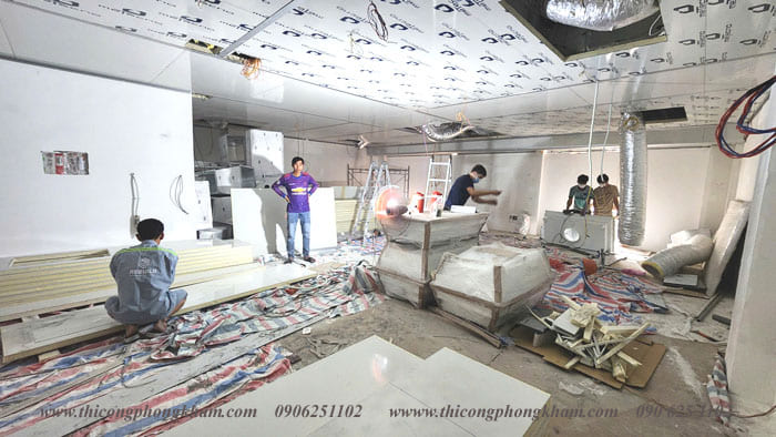 Thi công áp lực dương nha khoa nhân tâm